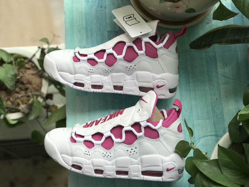 Authentic Nike Air More Moeny white&pink women